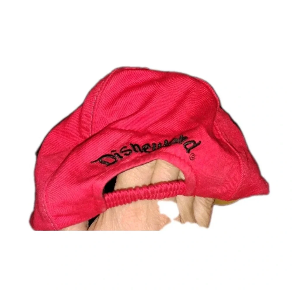 Disney Parks Mickey‎ Mouse Ear Red Yellow Cap Hat Size Small Youth EUC